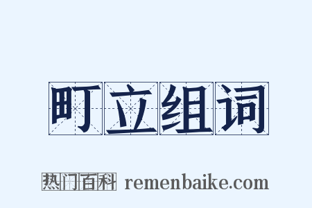 町立组词是什么意思的图片